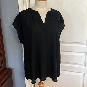 Roz and Ali 2X blouse black